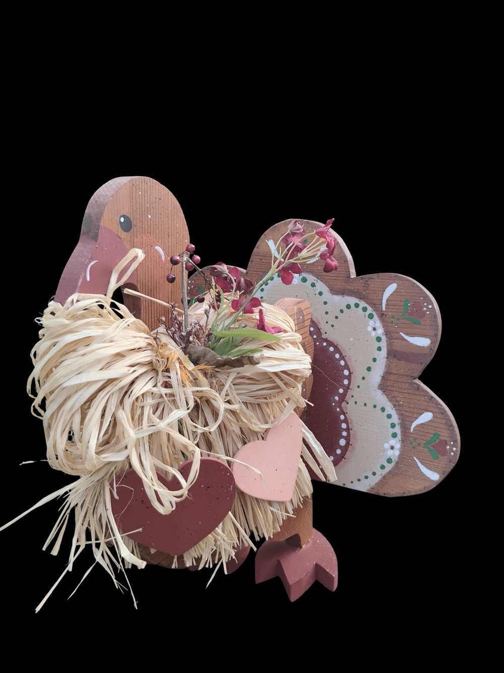 Vintage Grandmacore/Cottagecore Wooden Turkey - Picture 3 of 5